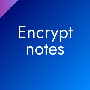 Encrypt and synchronize notes in your phone