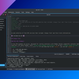 Kate: advanced text editor from KDE community