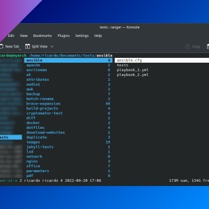 Ranger: console file manager with VI key bindings