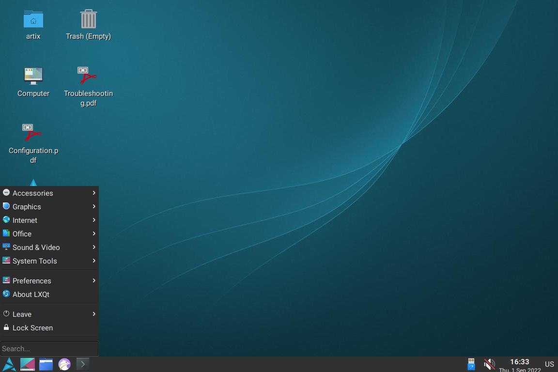 Artix Linux LXQt