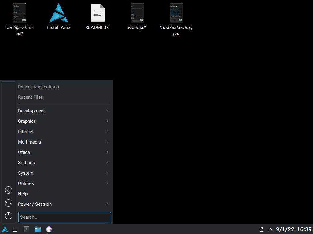 Artix Linux Plasma