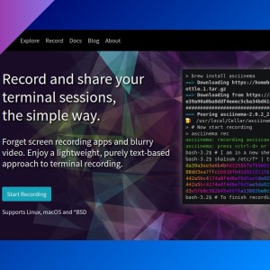 asciinema: record and share your terminal sessions
