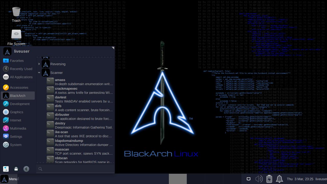 BlackArch Linux tools