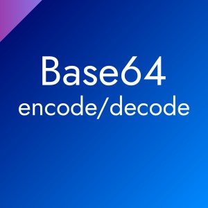 Base64 encode/decode tools