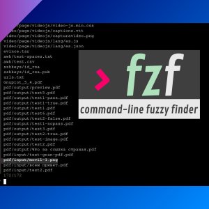 fzf: a command-line interactive finder