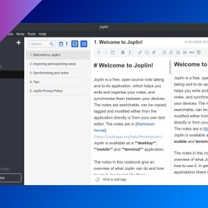 Joplin: an awesome note-taking application, available on multiple devices