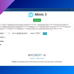 Mimic 3: local neural text to speech engine