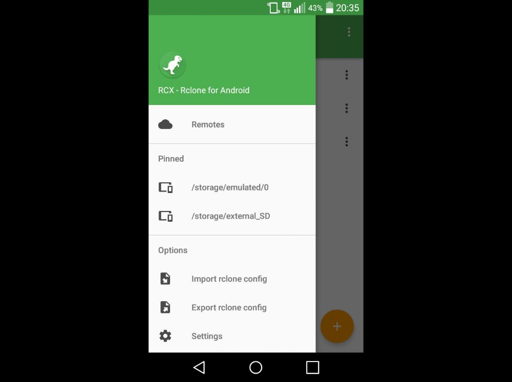 RCX - Rclone for Android