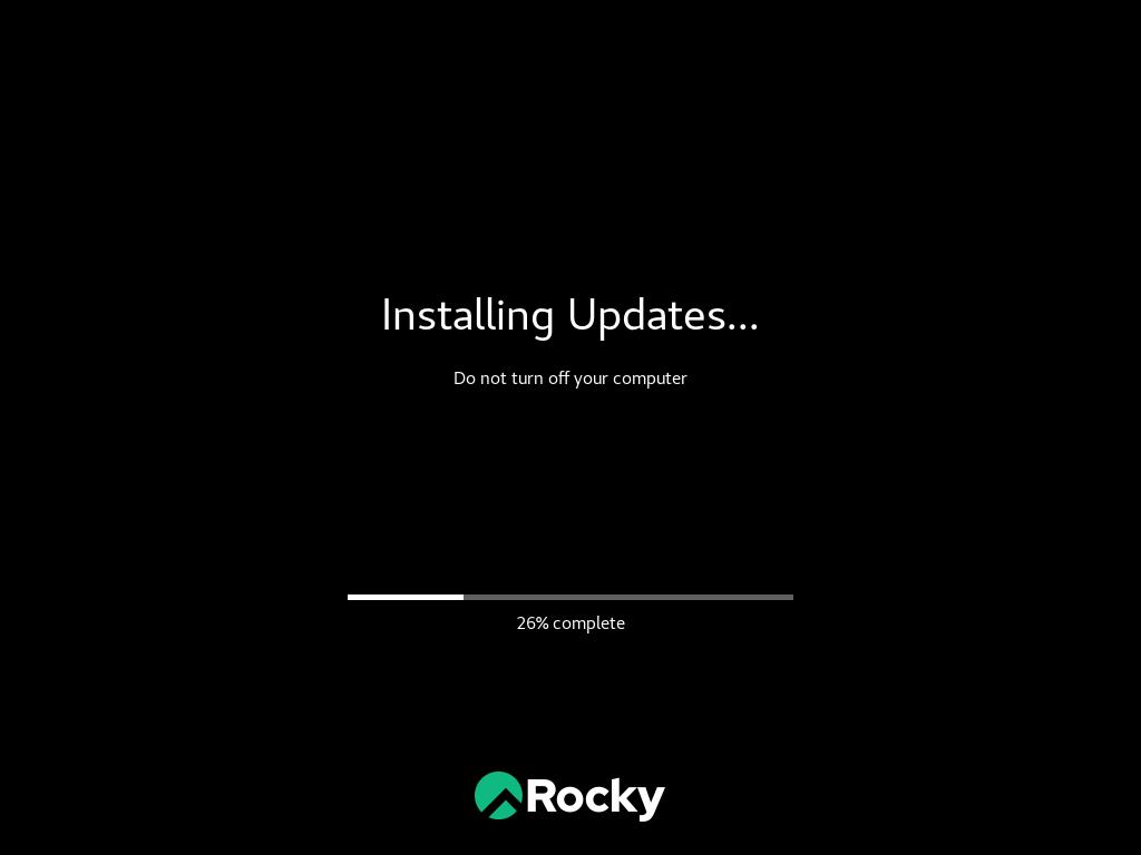 Rocky Linux installing updates