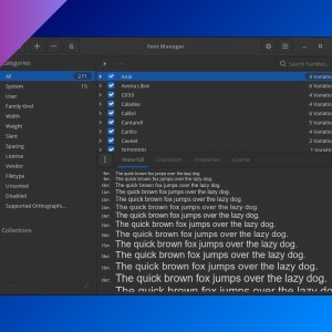 Font Manager: a useful graphical font manager
