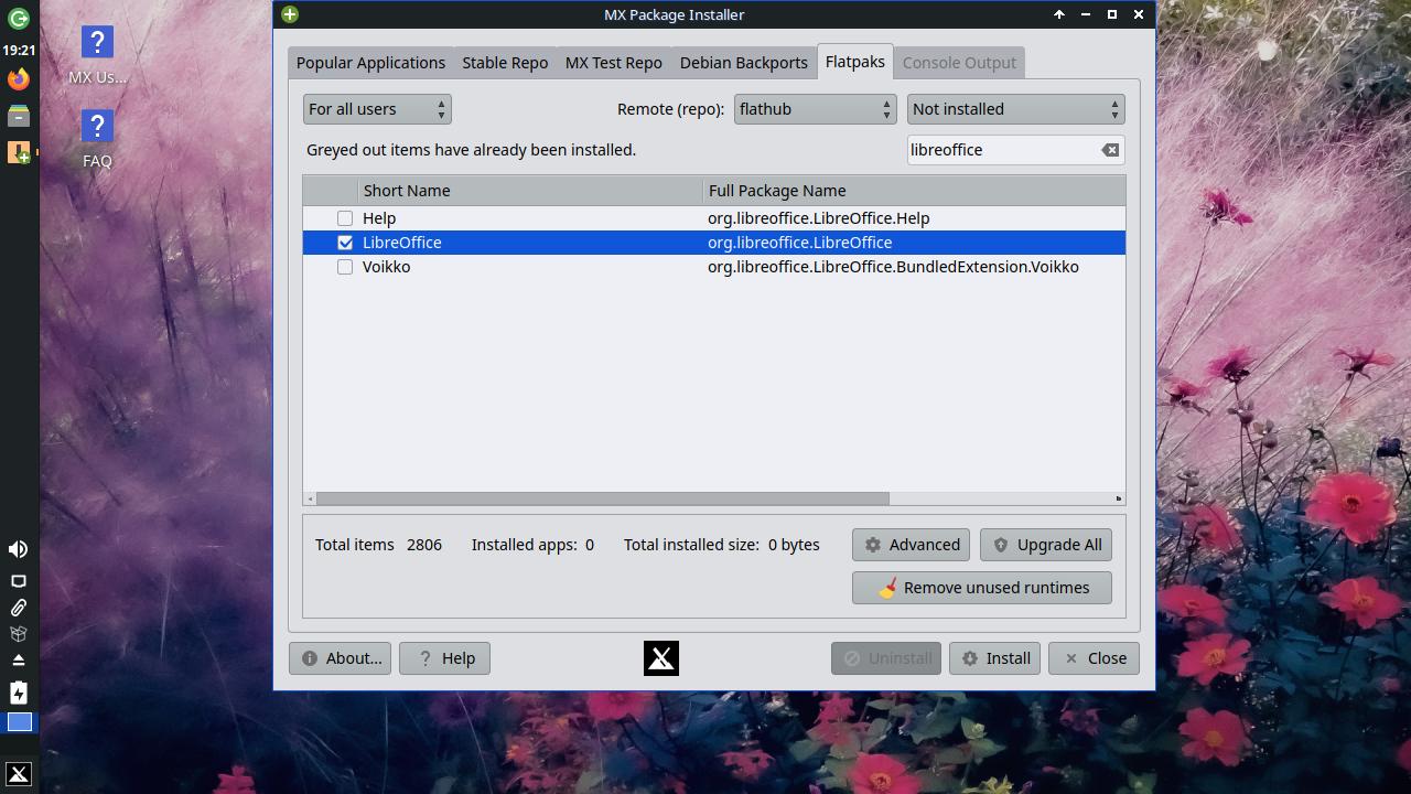 MX Package Installer MX Package Installer