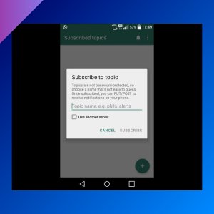ntfy: send notifications from your computer to your phone