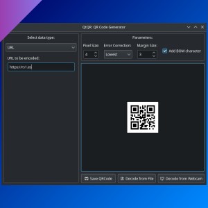 QtQR: create and decode QR codes